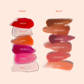 Tower 28 ShineOn Lip Gloss Jelly XOXO in a beauty setup