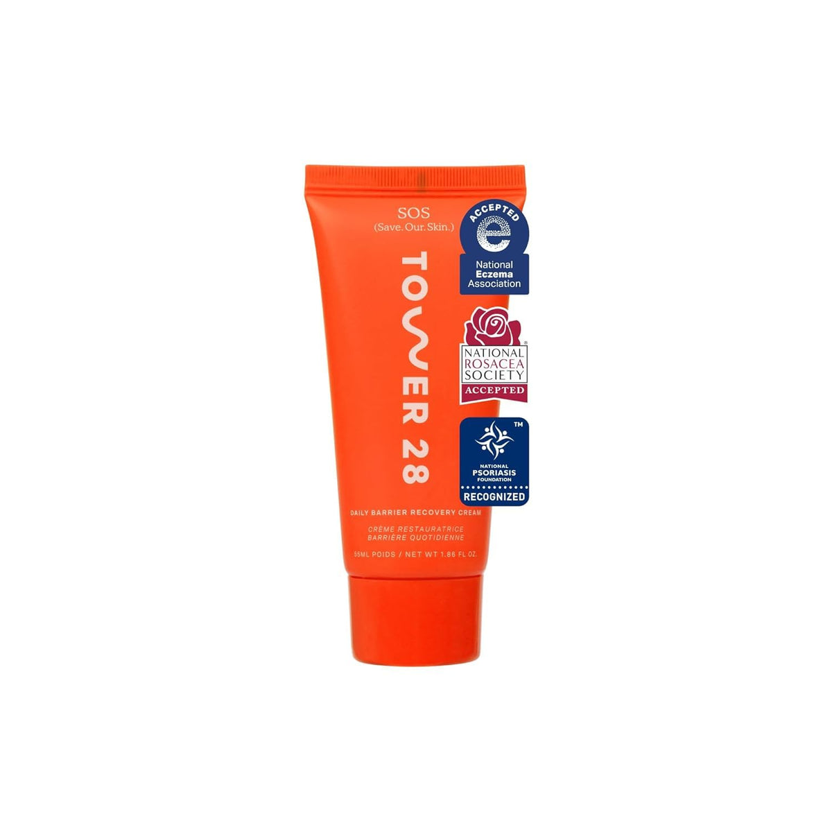 Tower 28 SOS Recovery Hydrating Face Cream front view