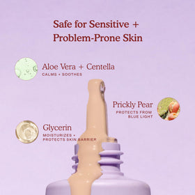 Tower 28 SunnyDays SPF 30 Tinted Sunscreen Foundation application with brush