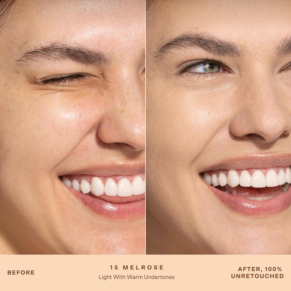 Tower 28 SunnyDays SPF 30 Tinted Sunscreen Foundation Shade 15 texture close-up