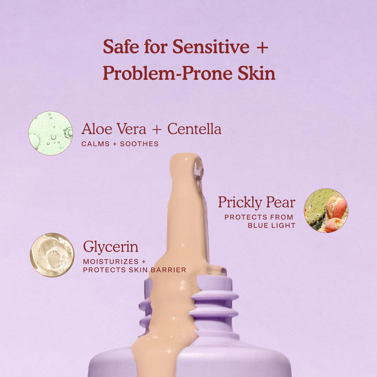 Tower 28 SunnyDays SPF 30 Tinted Sunscreen Foundation Shade 65 texture on skin