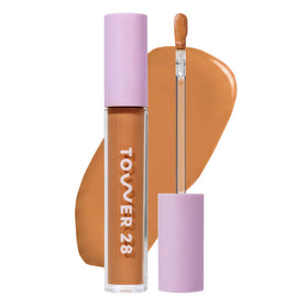 Tower 28 Swipe Serum Hydrating Concealer front view in tan warm olive