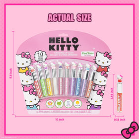 Townley Girl Hello Kitty Lip Gloss Set packaging showing vibrant colours