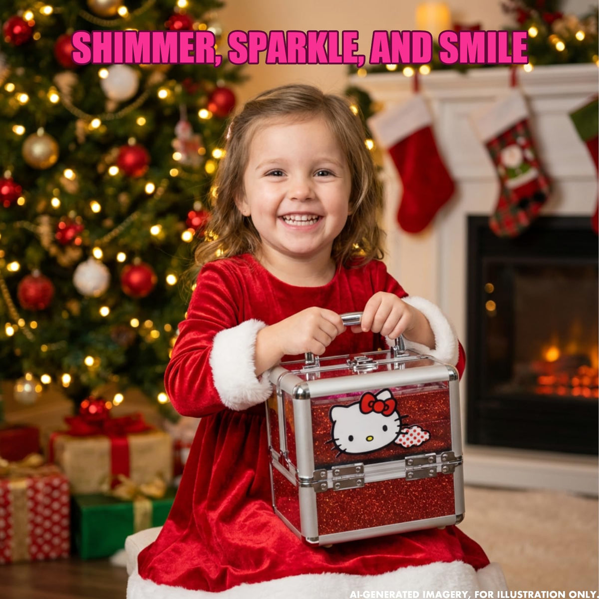 Townley Girl Makeup Set with all components displayed