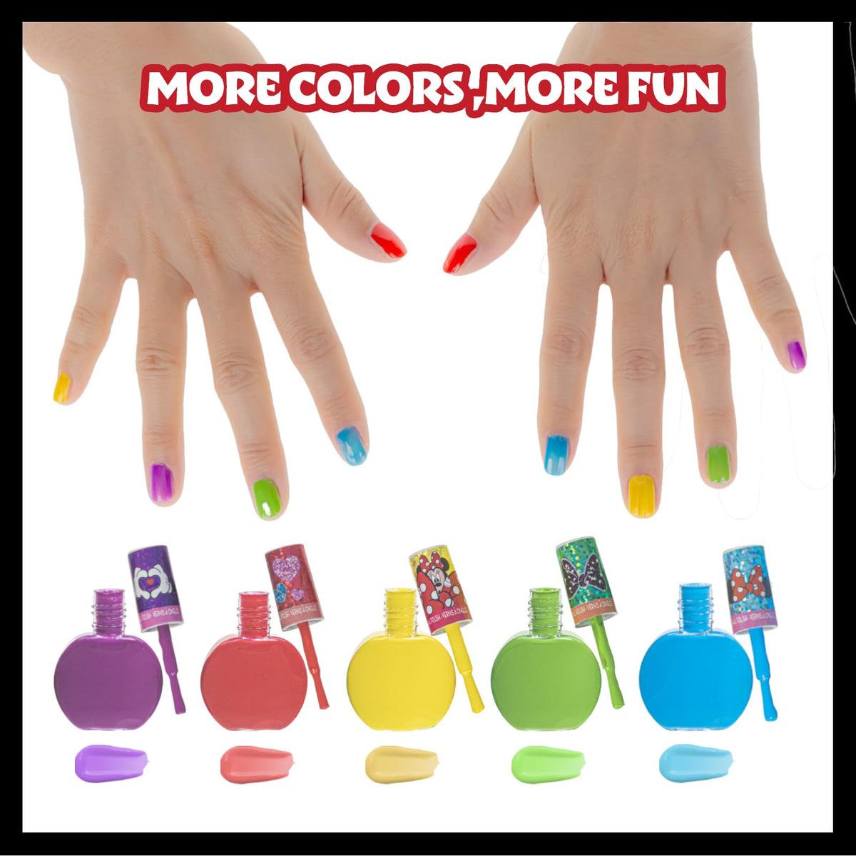 Townley Girl nail polish bottles in various colours