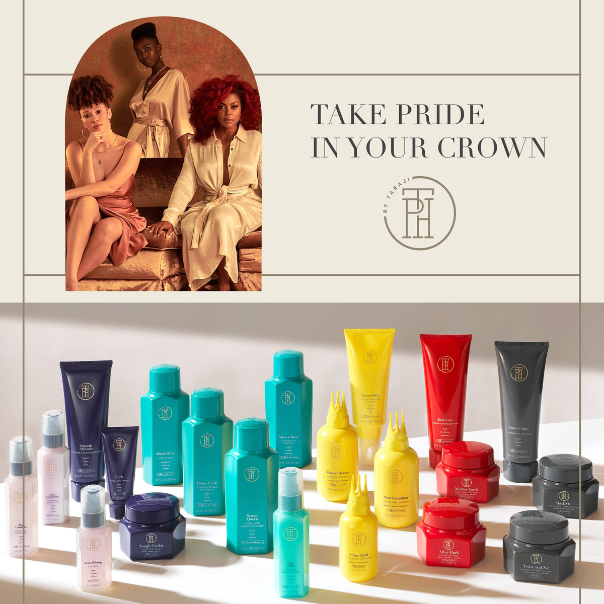 TPH by Taraji Co-Wash 12oz packaging on a shelf