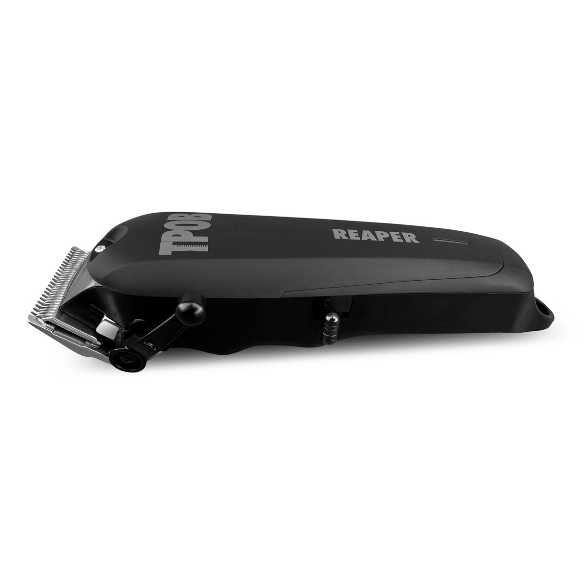 TPOB hair clippers showing clicking lever arm