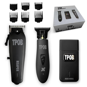 TPOB Hair Clippers Trimmer Set with matte case and fade blade