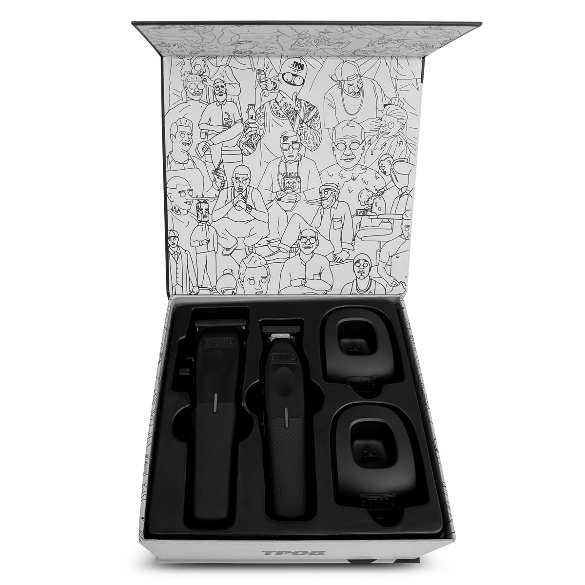 TPOB Play Barber Hair Clipper with charging base and guide combs