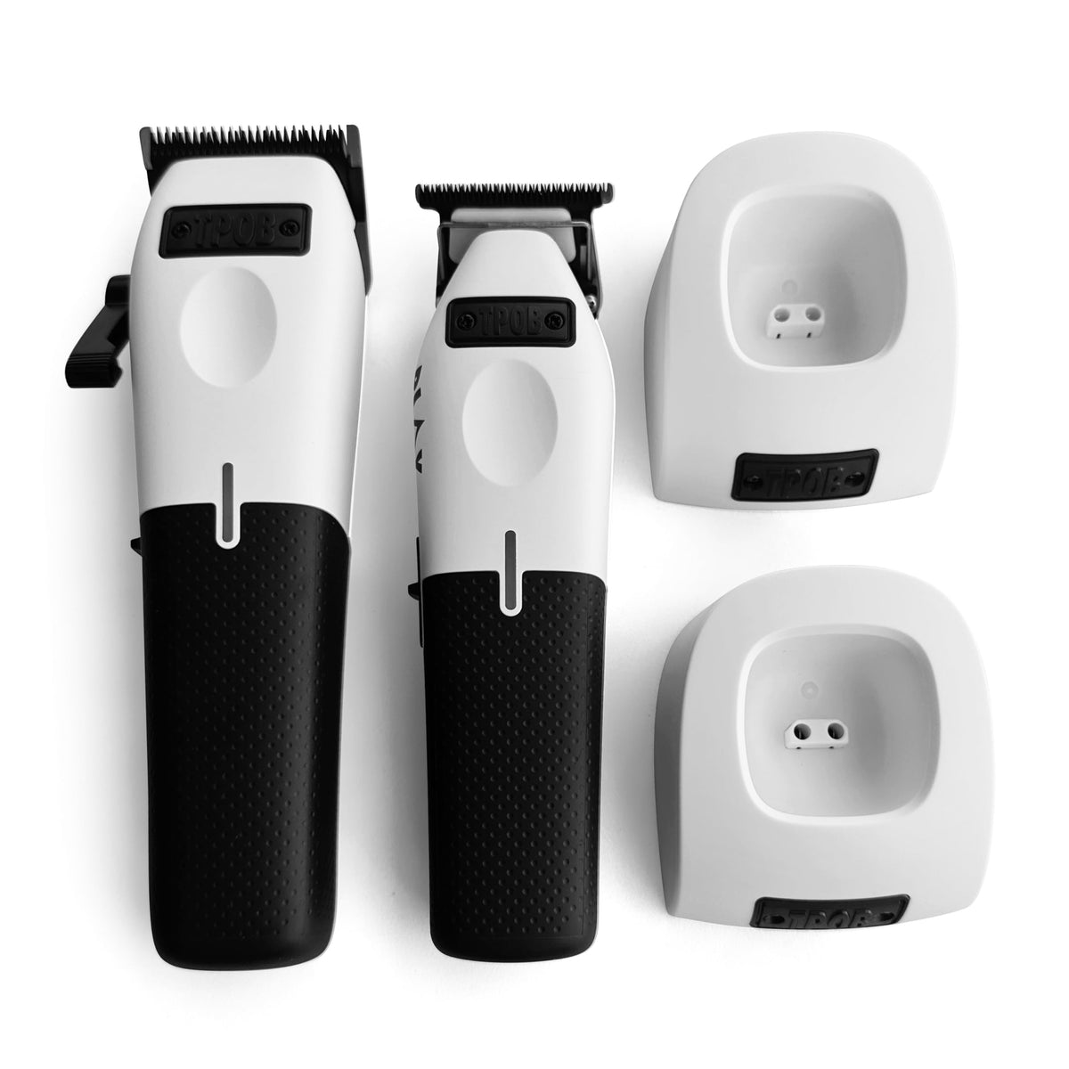 TPOB Play Barber Hair Clippers with charging base and guide combs