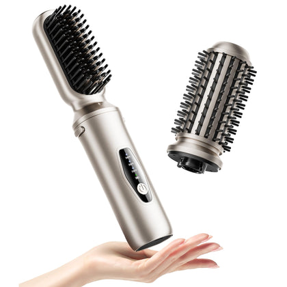 Tqcir Cordless Hair Straightener Brush front view