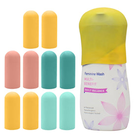 TRANOMOS 10 Pack Silicone Bottle Covers in various colours