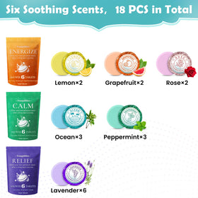 TranquilBliss Shower Steamers Lavender scent in packaging