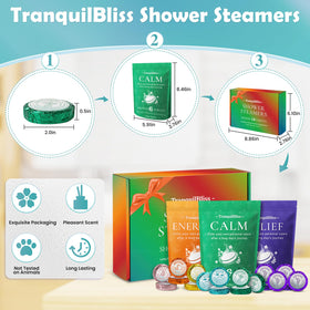 TranquilBliss Shower Steamers Lemon scent close-up