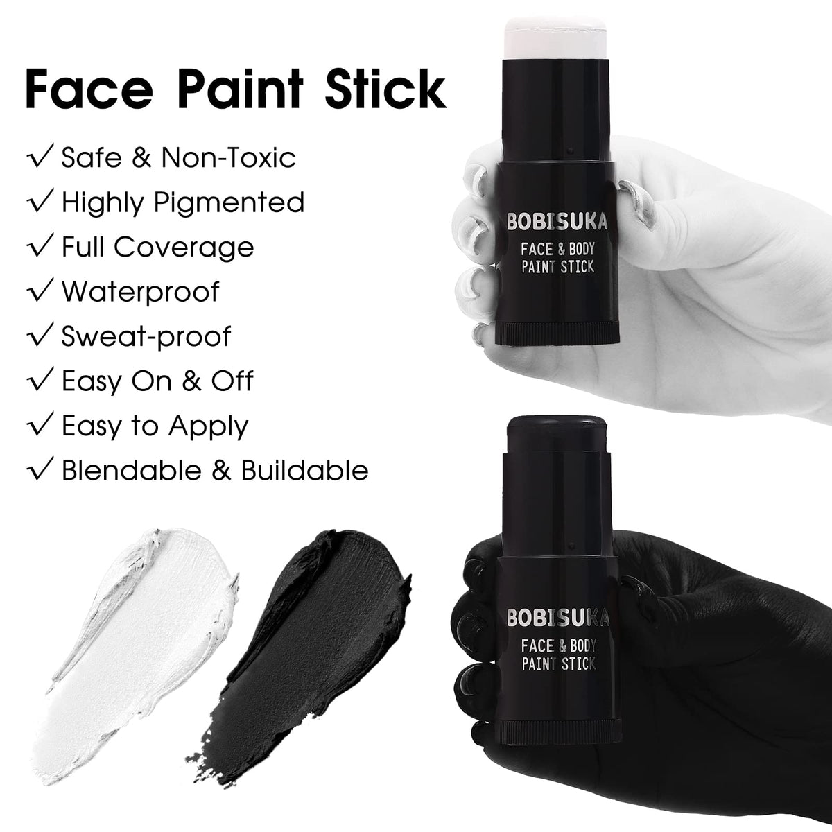 Translucent setting powder included in BOBISUKA face paint kit