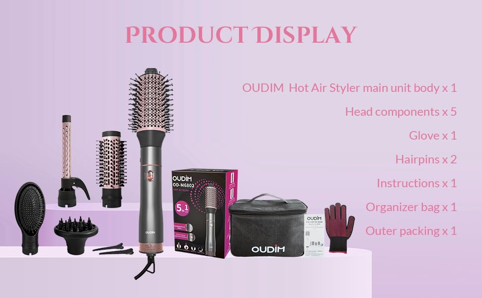 Travel bag for oudim Hair Dryer Brush Set