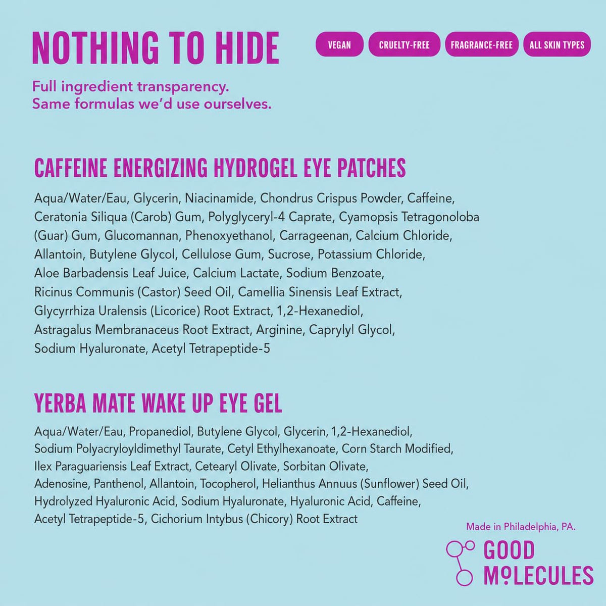 Travel-friendly packaging of Good Molecules Energizing Eye Set