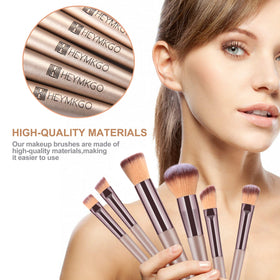 Travel-friendly PU leather bag for HEYMKGO makeup brushes