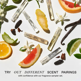 Travel size fragrance bottles from Henry Rose Discovery Set