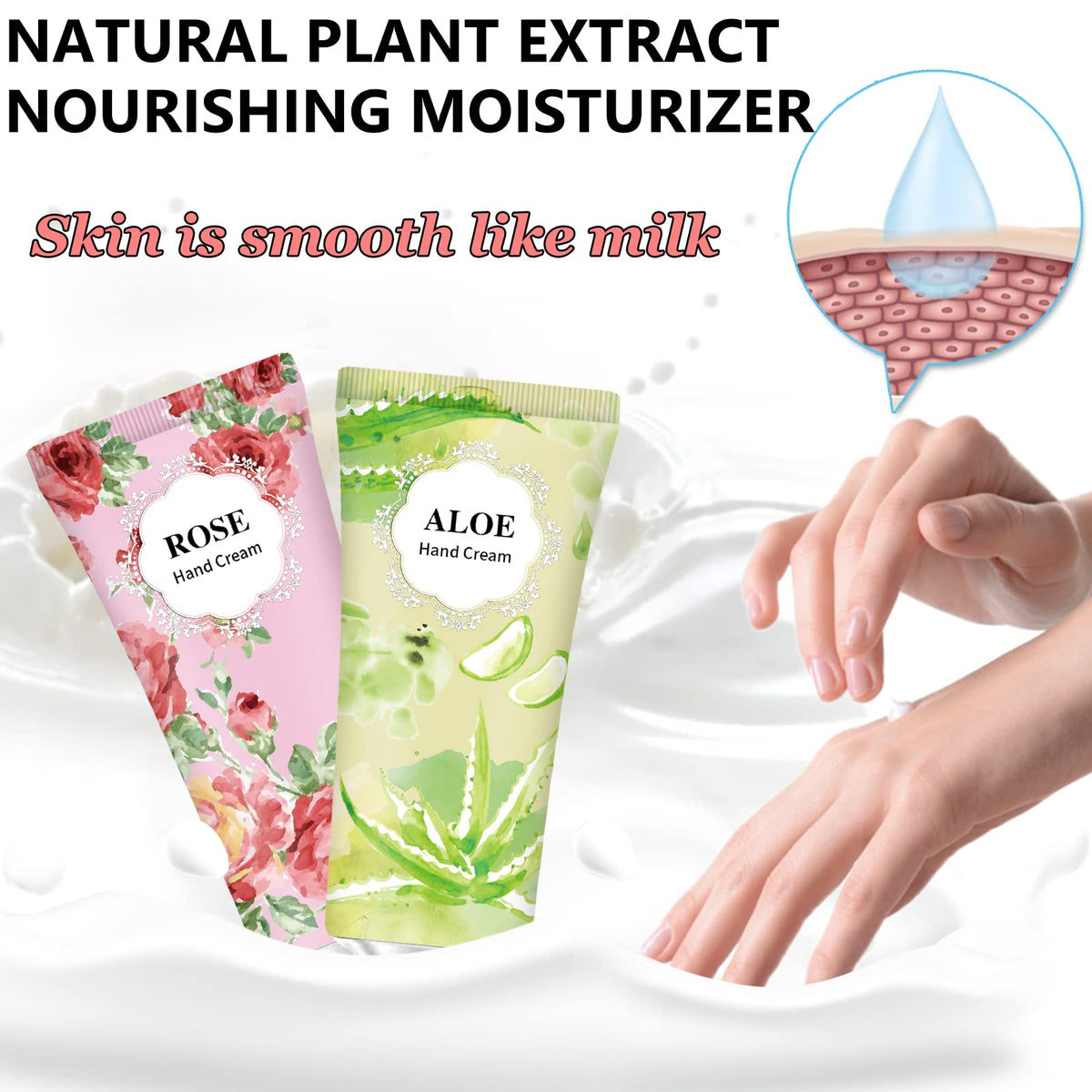 Travel-sized Layhomo hand creams in a backpack