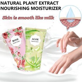 Travel-sized Layhomo hand creams in a backpack