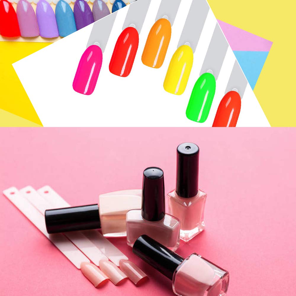 Treamlyn nail swatch sticks set with metal ring