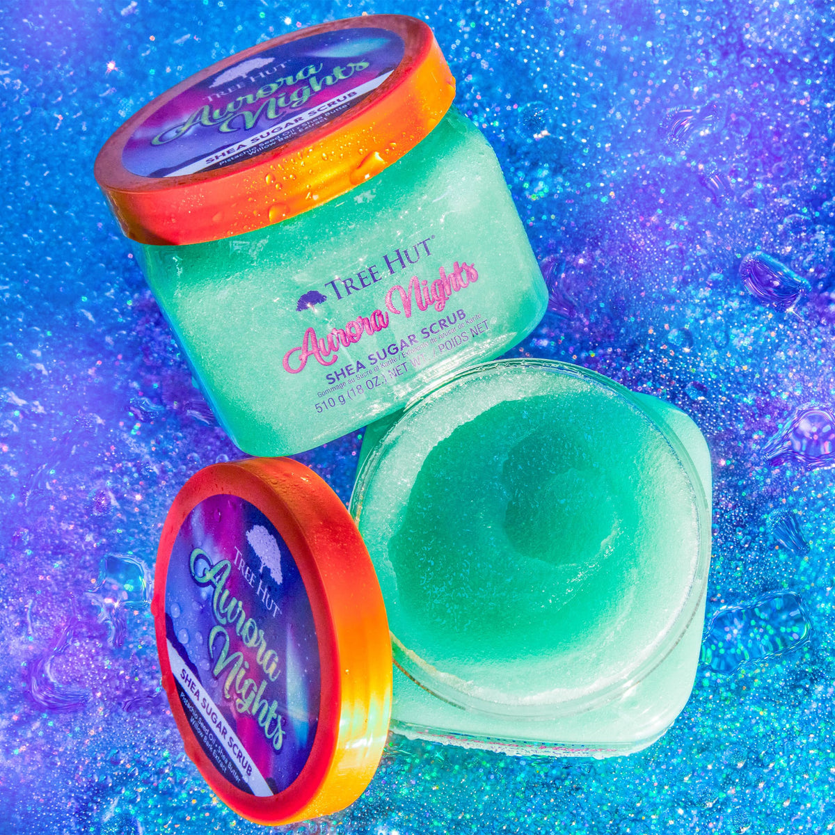 Tree Hut Aurora Nights Body Scrub 18 Oz back view