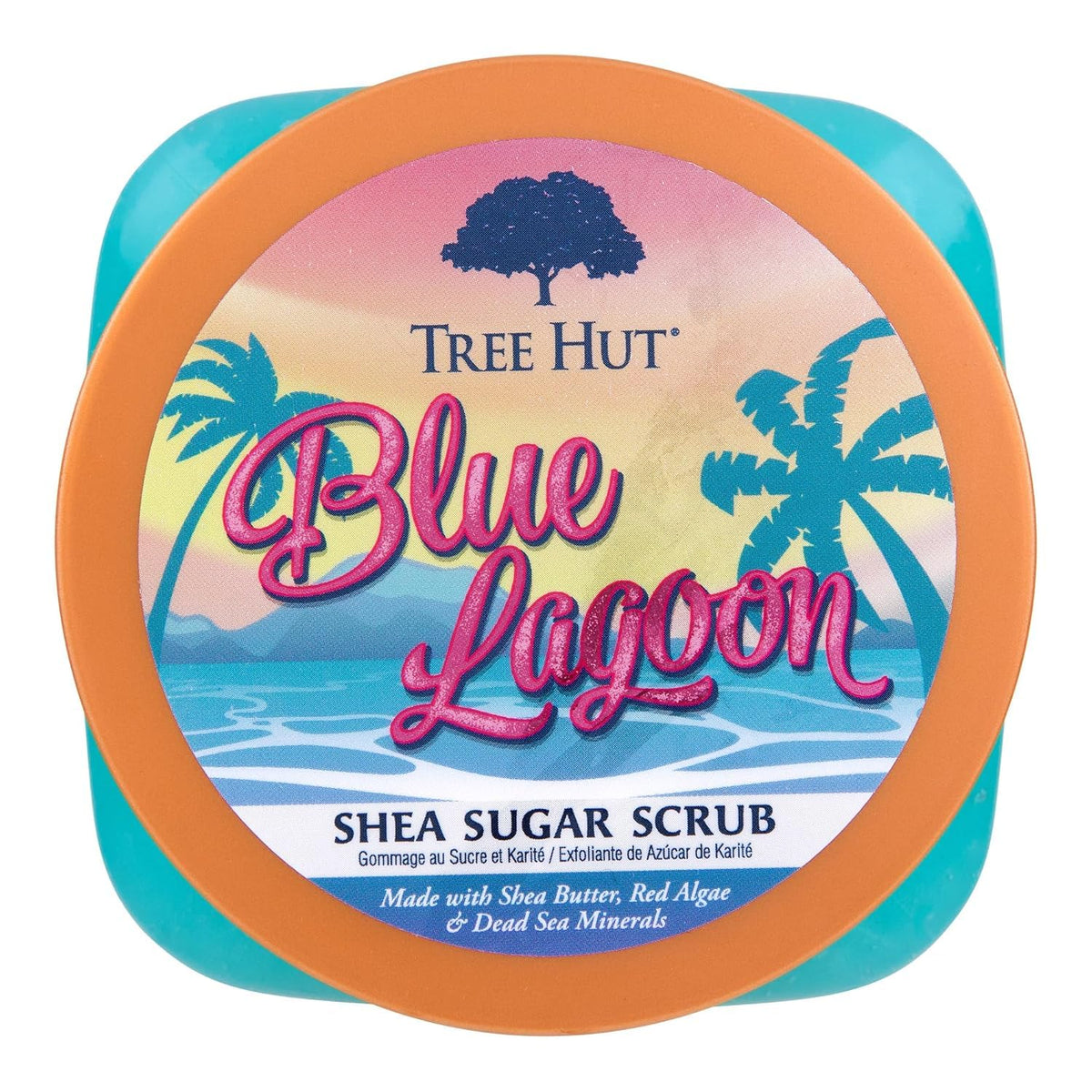 Tree Hut Blue Lagoon Body Scrub 18 Oz texture close-up