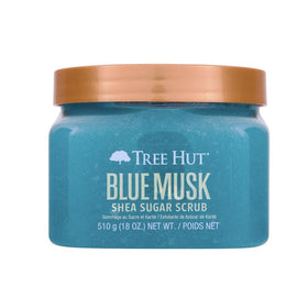 Tree Hut Blue Musk Body Scrub front view 18 oz