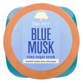 Tree Hut Blue Musk Body Scrub texture close-up