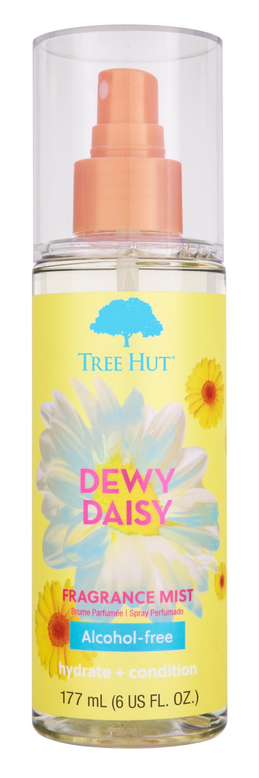 Tree Hut Dewy Daisy Hair & Body Mist 6 Fl Oz front view