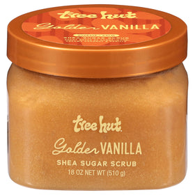 Tree Hut Golden Vanilla Body Scrub 18 Oz front view