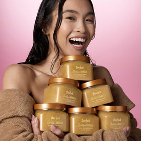 Tree Hut Golden Vanilla Body Scrub 18 Oz texture close-up