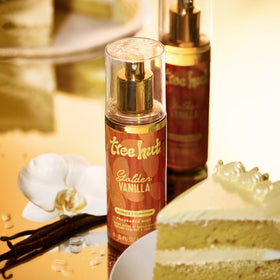 Tree Hut Golden Vanilla Hair & Body Mist 6 Fl Oz lifestyle scene