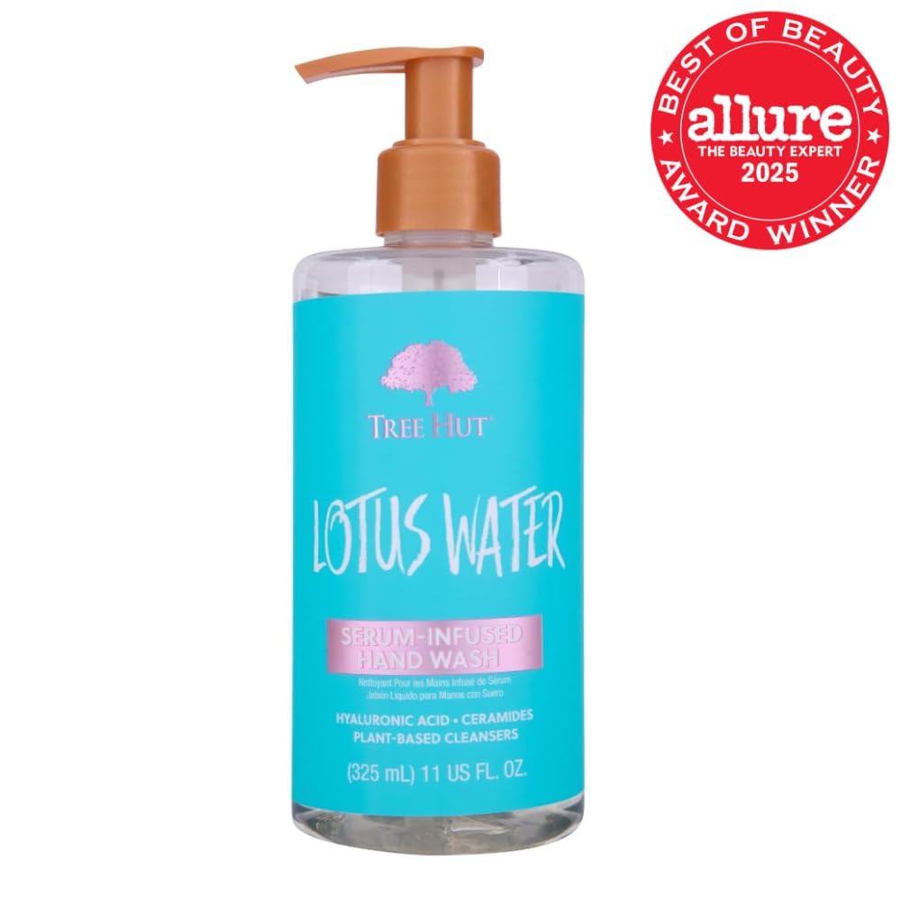 Tree Hut hand wash bottle with label details