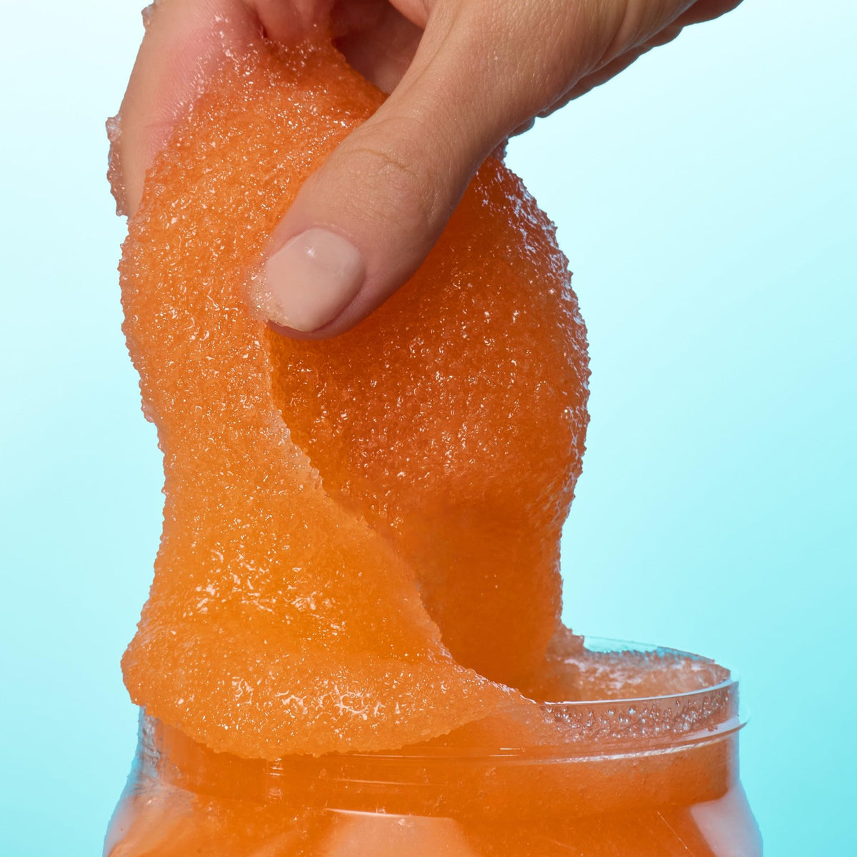 Tree Hut Jelly Bear Body Scrub 18 Oz open jar showing scrub