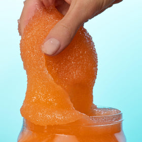 Tree Hut Jelly Bear Body Scrub 18 Oz open jar showing scrub