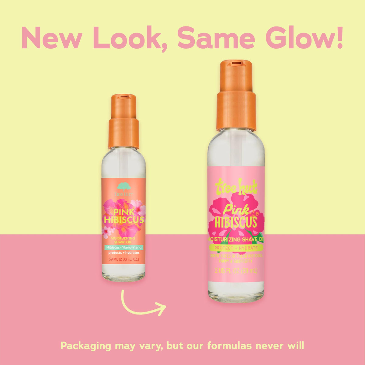 Tree Hut Mini Pink Hibiscus Shave Oil packaging