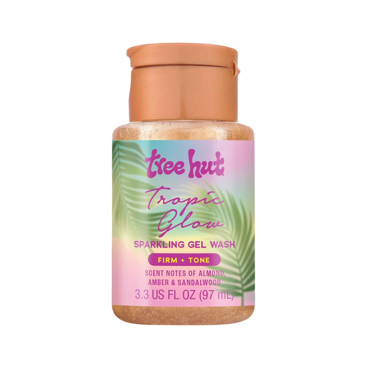 Tree Hut Mini Tropic Glow Foaming Body Wash 3.3 Fl Oz front view
