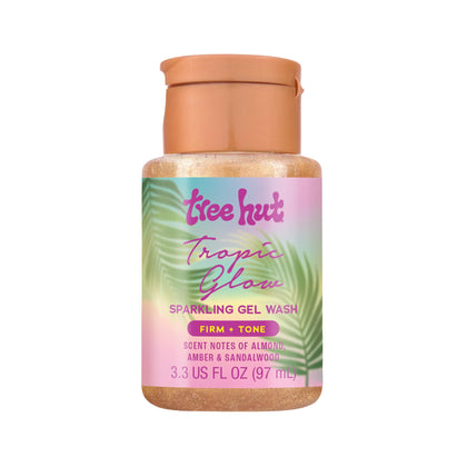 Tree Hut Mini Tropic Glow Foaming Body Wash 3.3 Fl Oz front view