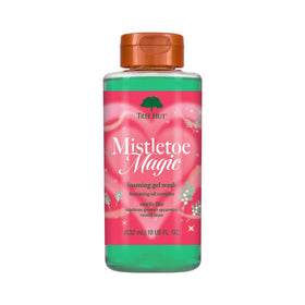 Tree Hut Mistletoe Magic Foaming Body Wash front view with festive packaging
