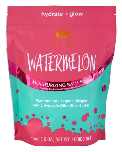 Tree Hut Moisturizing Bath Soak Watermelon 16 oz front view