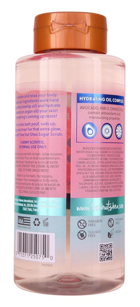 Tree Hut Moroccan Rose Foaming Gel Body Wash 18 oz side view