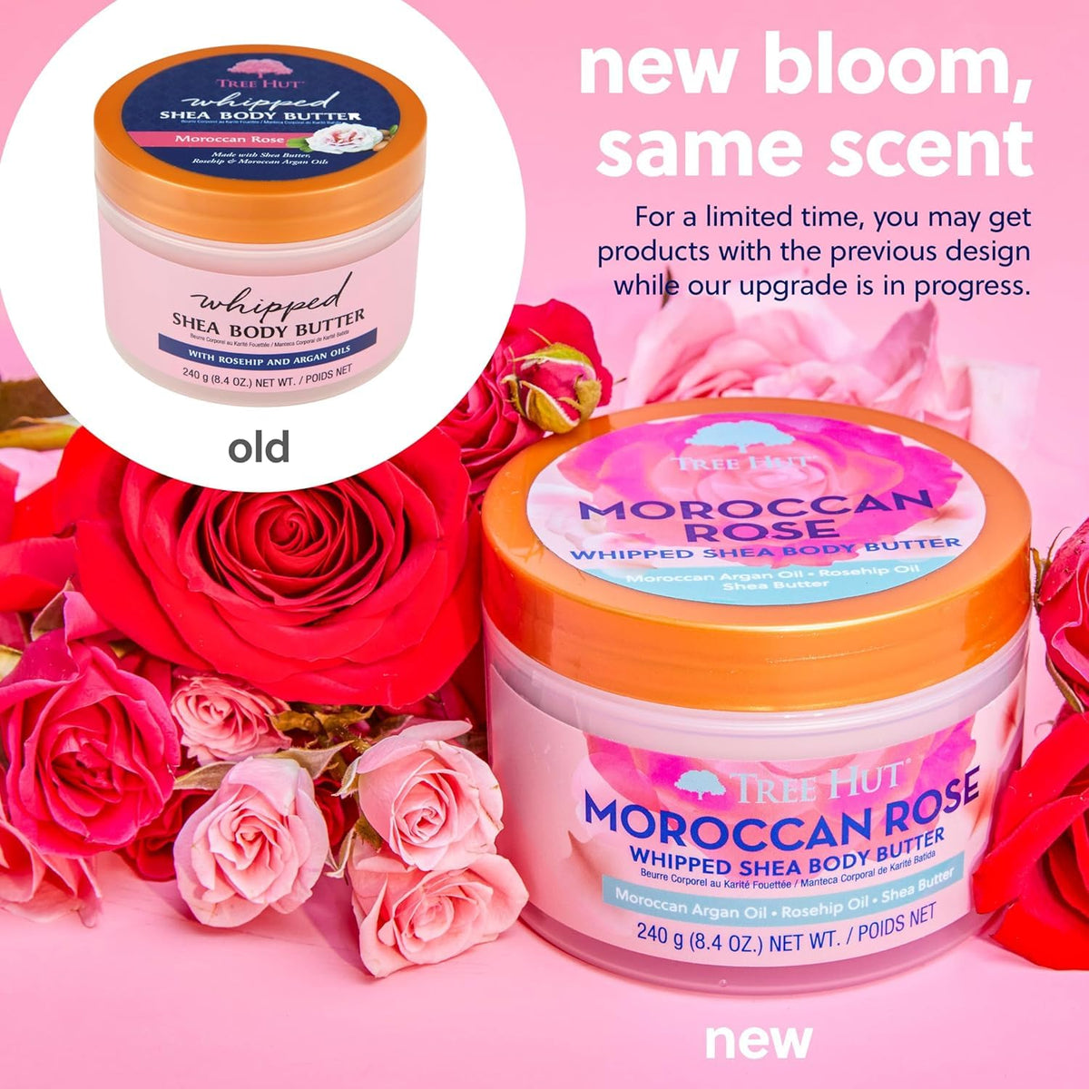 Tree Hut Moroccan Rose Whipped Body Butter texture close-up