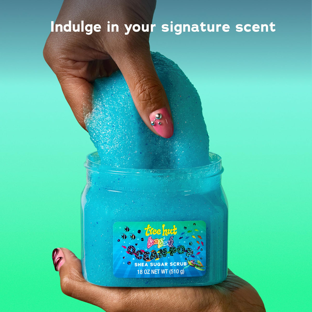 Tree Hut Ocean Pop Body Scrub 18 Oz with fresh yuzu and coconut