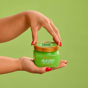 Tree Hut Palm Grove Body Scrub 18 Oz in a lifestyle setting