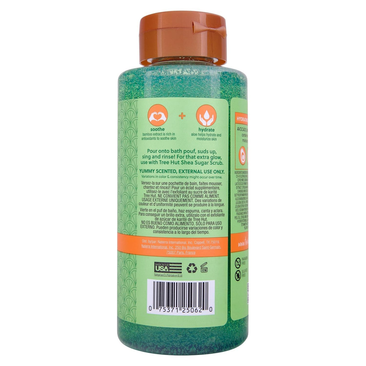 Tree Hut Palm Grove Body Wash bottle with label