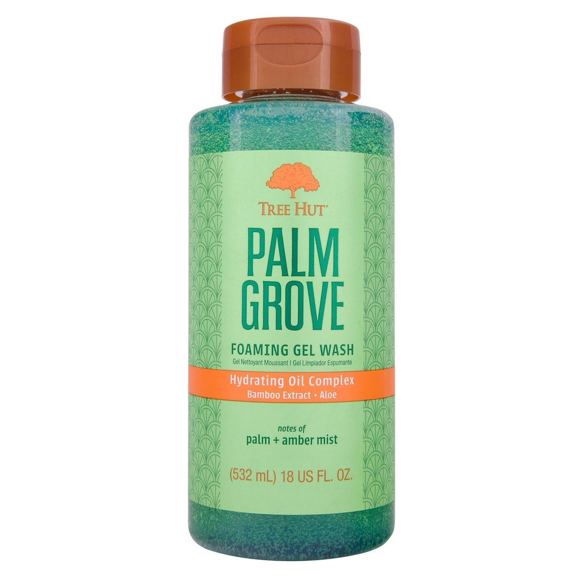 Tree Hut Palm Grove Foaming Body Wash 18 Fl Oz front view
