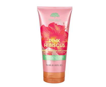Tree Hut Pink Hibiscus Moisturizing Body Lotion front view