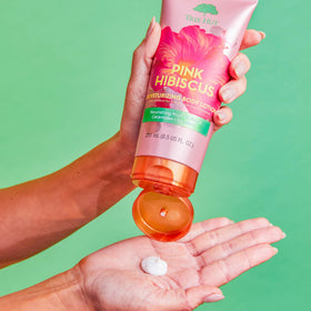 Tree Hut Pink Hibiscus Moisturizing Body Lotion lifestyle scene